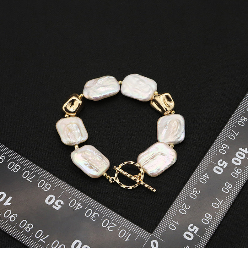 Retro Irregular Geometric Pearl Bracelets 1 Piece