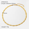 IG Style Chain Geometric Stainless Steel Electroplating Necklaces