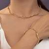 Elegant Glam Geometric Alloy Plating Women's Bracelets Necklace