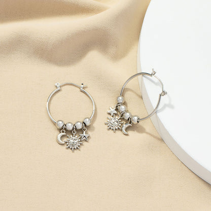 Fashion Vintage Star Moon Earrings Wholesale Gooddiy