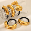 IG Style Bowknot Stainless Steel Electroplating Hair Ties