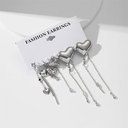 Fashion Geometric Alloy Plating Artificial Pearls Women's Earrings 1 Set