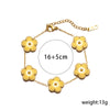 Minimalist Round Geometric Stainless Steel 18K Gold Plated Necklaces