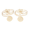 Hot Selling Arm Jewelry Multilayer Spiral Flower Armband Metal Exaggerated Punk Performance Arm Jewelry