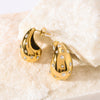 IG Style Droplet Droplet Stainless Steel Electroplating Earrings