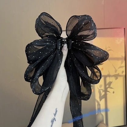 Women'S Elegant Sweet Bow Knot Cloth Hair Claws