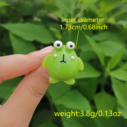 Wholesale Jewelry Cartoon Resin Frog Ring Gooddiy