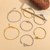 popular love cylindrical lock metal texture bracelet women's ins style OT buckle copper color-preserving electroplating bracelet