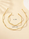 Elegant Glam Geometric Alloy Plating Women's Bracelets Necklace