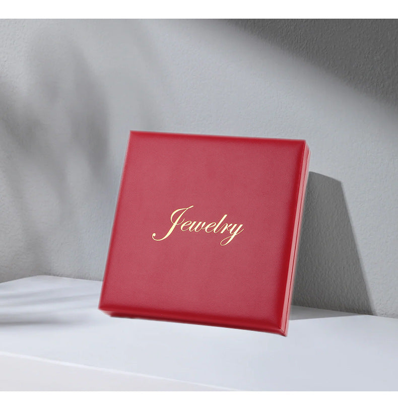 High-end PU leather pearl necklace jewelry box Mother's Day gift box jewelry generous packaging gift box wholesale