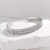 Expressive Stripe Stainless Steel Electroplating Bangles