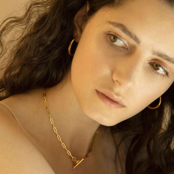 IG Style Chain Stainless Steel 18K Gold Plated Necklaces