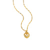 Korean Pentagram Geometric Titanium Steel 18K Gold Plated Necklaces