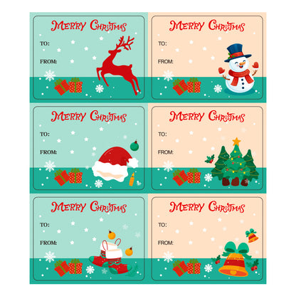 Wholesale  Merry Christmas Decorative Stickers Gift sealing sticker Self-adhesive