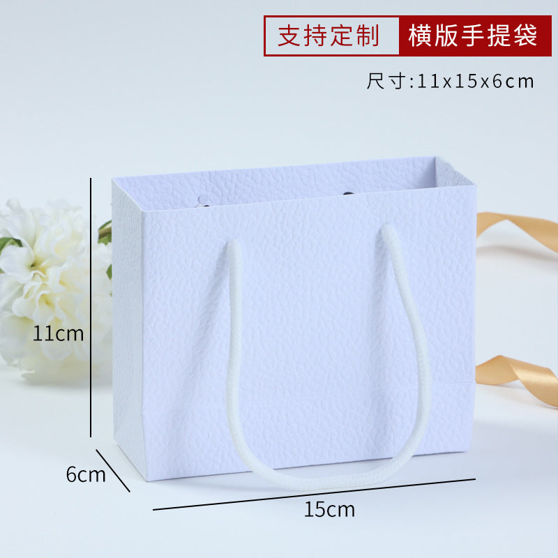 Spot Xiangxiang high-grade texture imitation leather pattern jewelry box jewelry necklace handbag packaging box wholesale discount can be determined