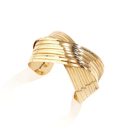 Wholesale Jewelry IG Style Geometric Iron White Gold Plated Gold Plated Bangle