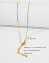 Natural Celestial Stainless Steel Electroplating Necklaces
