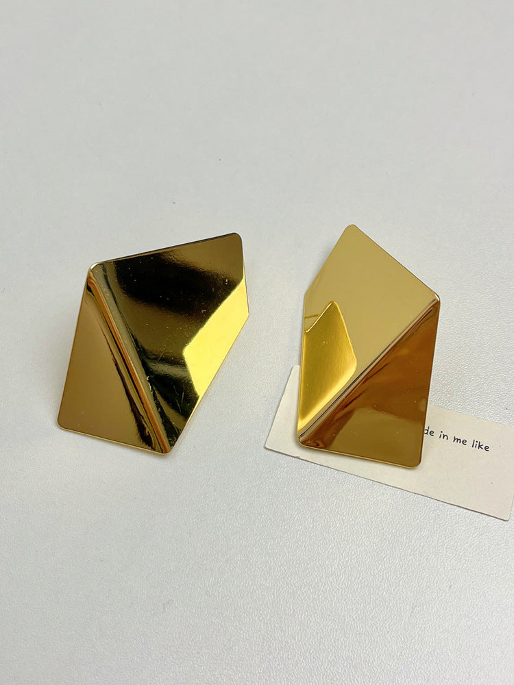 1 Pair Simple Style Geometric Plating Copper Ear Studs