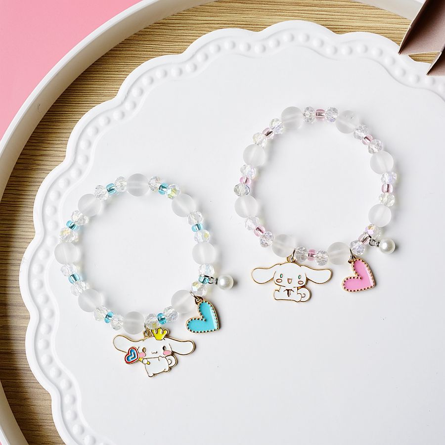 Cute Rabbit Alloy Beaded Bracelets