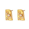 Casual Pearl Geometric Stainless Steel 18K Gold Plated Necklaces