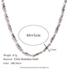 Minimalist Stripe Geometric Stainless Steel Electroplating Necklaces