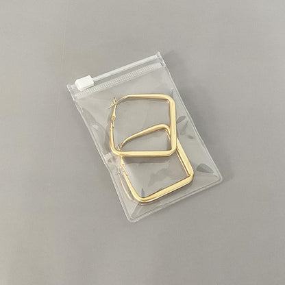 One piece, wholesale price, sealed bag, bracelet, jewelry, PVC jewelry bag, Wenwan earrings, storage, transparent plastic self-sealing bag.