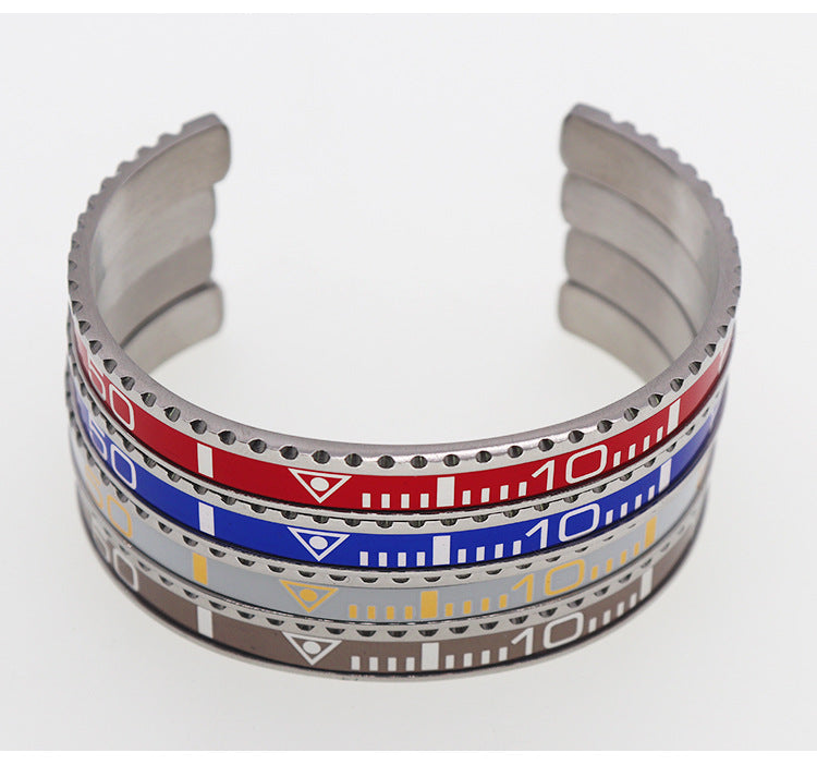 Fashion C Shape Stainless Steel Plating Bangle