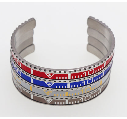 Fashion C Shape Stainless Steel Plating Bangle