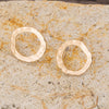 European And American Fashion Creative Butterfly C-shaped Flower Resin Earrings
