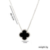 Quadrilateral Geometric Titanium Steel 18K Gold Plated Necklaces