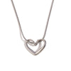 Fashion Heart Geometric Stainless Steel 18K Gold Plated Necklaces