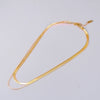 Retro Double-layer Snake Bone Chain Short Necklace