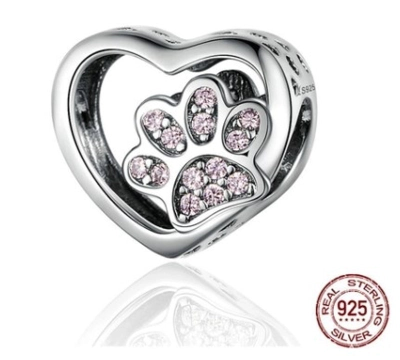 Simple Style Classic Style Heart Shape Sterling Silver Enamel Charms Jewelry Accessories