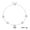 Simple Style Flower Stainless Steel Titanium Steel Plating Bracelets Earrings Necklace