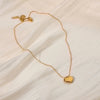 Simple Style Heart Shape Stainless Steel 18k Gold Plated Pendant Necklace