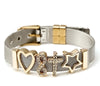 Simple Style Heart Shape Stainless Steel Plating Bangle