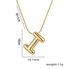 Simple Style Letter Stainless Steel Plating 18k Gold Plated Necklace