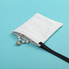 100 Pcs Simple Style Solid Color Cotton Drawstring Jewelry Packaging Bags