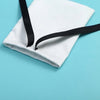 100 Pcs Simple Style Solid Color Cotton Drawstring Jewelry Packaging Bags