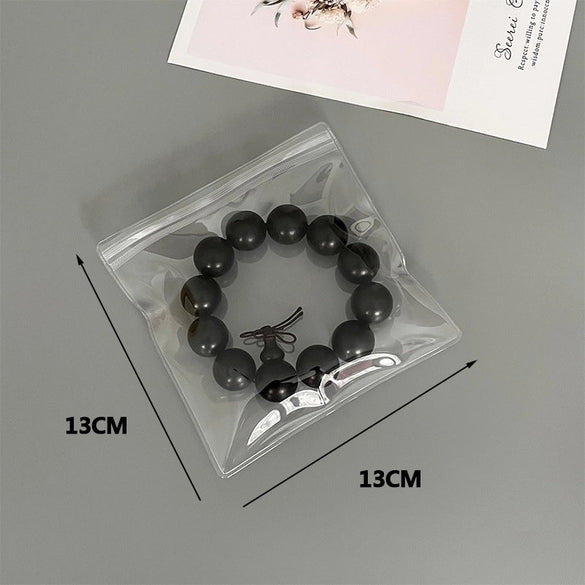 100 Pcs Simple Style Solid Color Plastic Wholesale Jewelry Packaging Bags