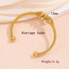 Simple Style Solid Color Stainless Steel Plating 18k Gold Plated Bracelets