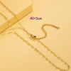 Simple Style Solid Color Stainless Steel Plating 18k Gold Plated Necklace