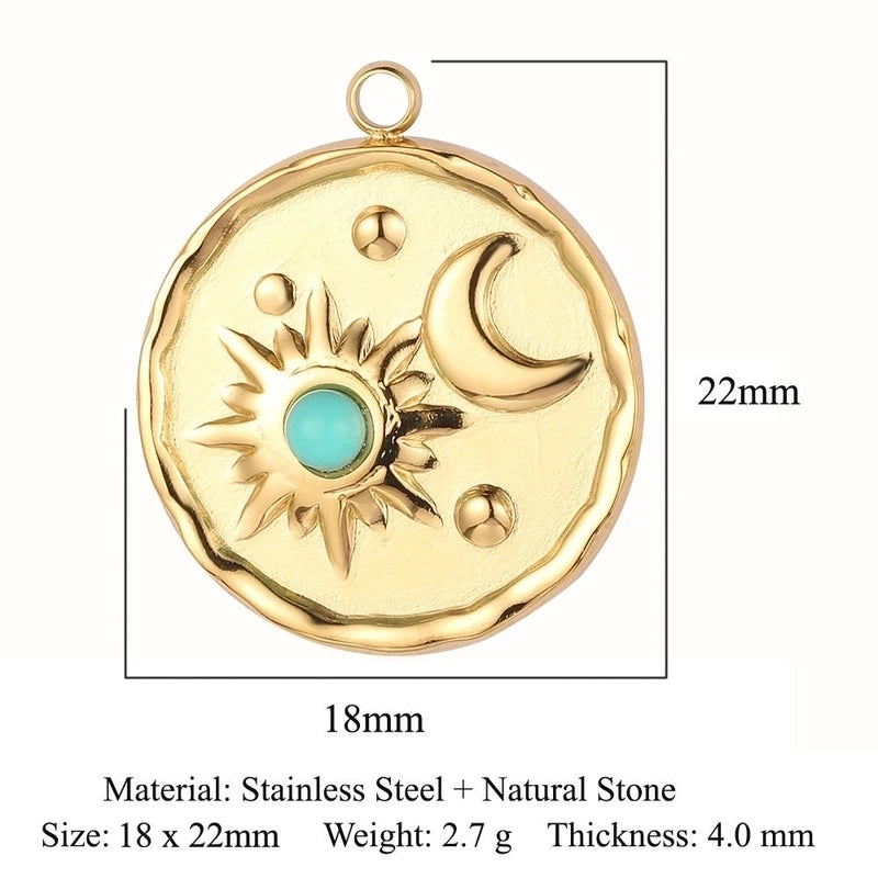 Simple Style Star Zircon Titanium Steel Wholesale Charms Jewelry Accessories