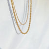 Simple Style Twist Stainless Steel Plating Necklace