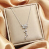 Vintage Style Doll Constellation Crown Titanium Steel Tassel Plating Pendant Necklace