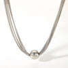 Wholesale Casual Streetwear Geometric Stainless Steel Plating 18k Gold Plated Necklace
