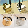 A001 Metal Horse Tail Buckle Pop Punk Alloy Hair Ring Ponytail Buckle Hair Rope Headdress Gold Silver