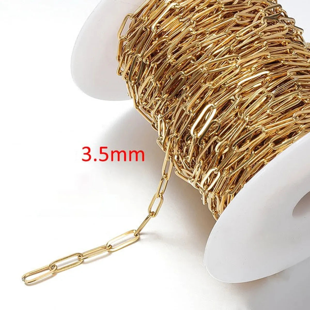 A Pack Of 2 M 2MM 3mm 4mm 304 Stainless Steel 18K Gold Plated Polished Jewelry Accessories