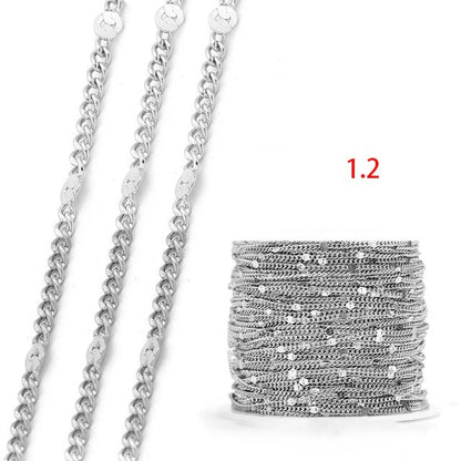 A Pack Of 2 M 2MM 3mm 4mm 304 Stainless Steel 18K Gold Plated Polished Jewelry Accessories