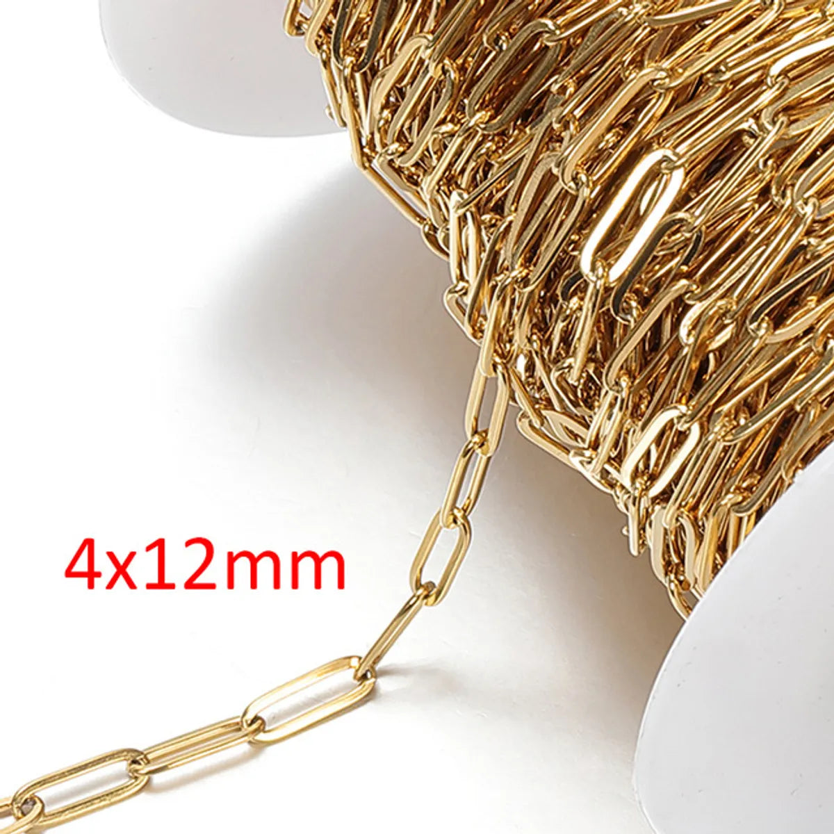 A Pack Of 2 M 2MM 3mm 4mm 304 Stainless Steel 18K Gold Plated Polished Jewelry Accessories